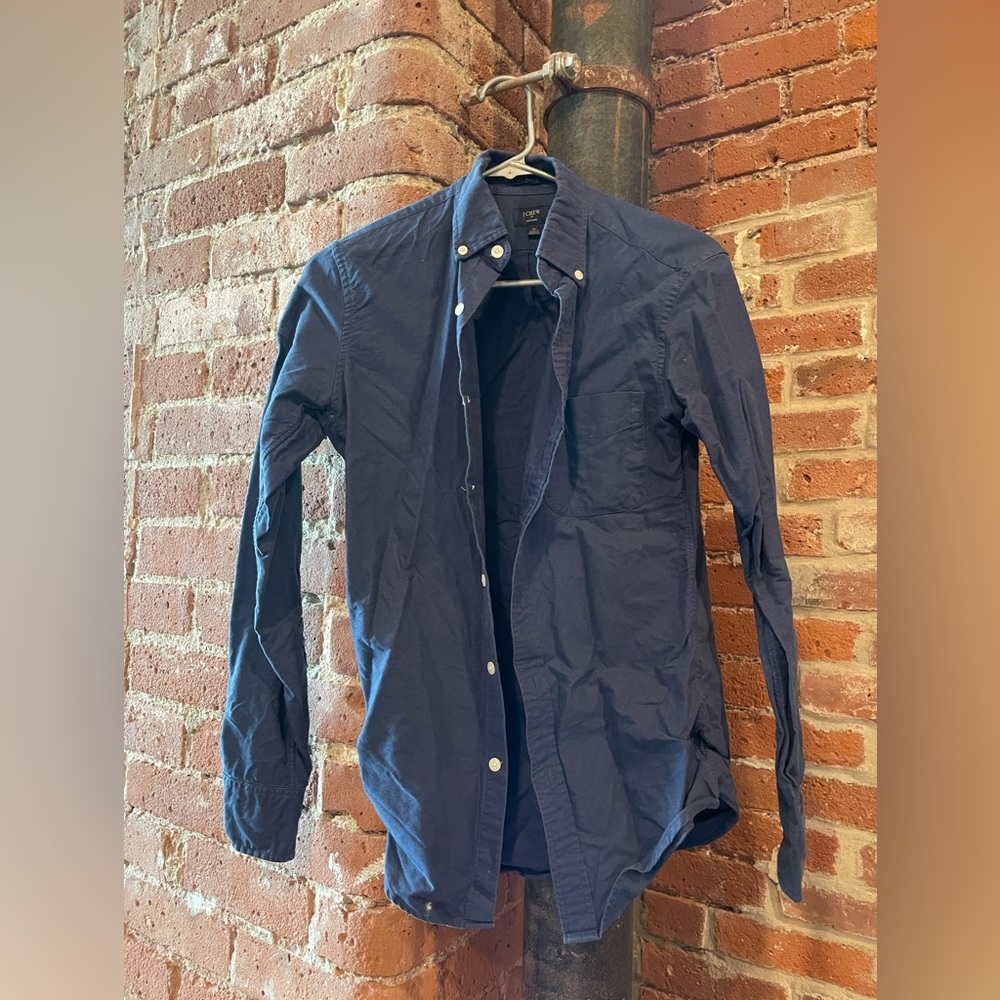 Blue button-up J Crew